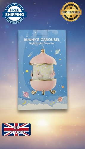 Bunny carousel night light - night,