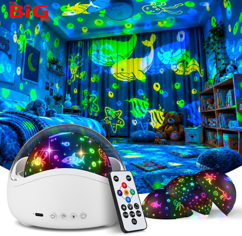 Night light projector - light, sensory